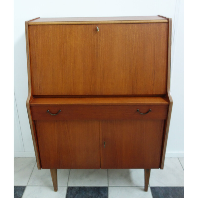 Vintage Teak secretary, model Lisa 1960s 