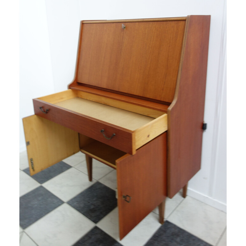 Vintage Teak secretary, model Lisa 1960s 