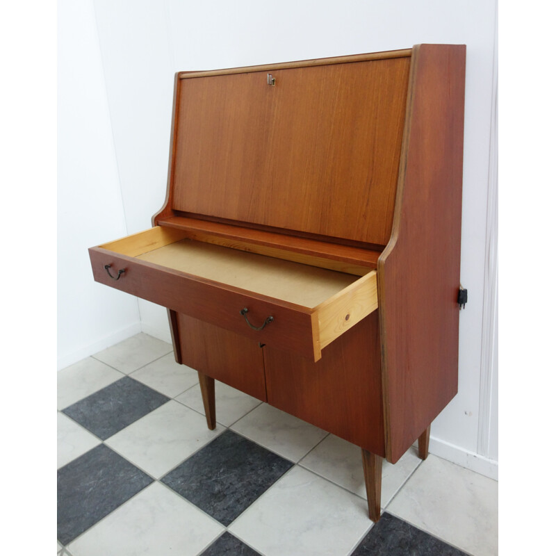 Vintage Teak secretary, model Lisa 1960s 