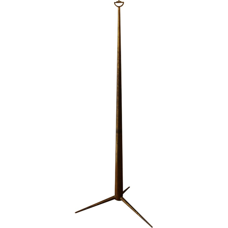 "Langui" floor lamp in bronze, Emiel VERANNEMAN - 1950