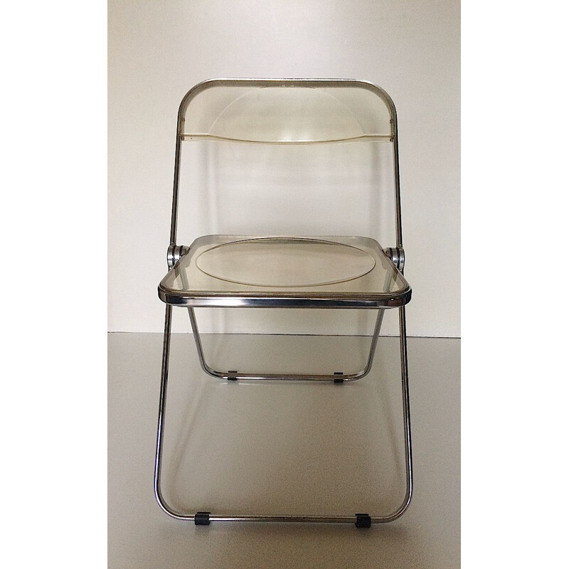 Vintage Plia chair by Giancarlo Piretti for Castelli, 1970