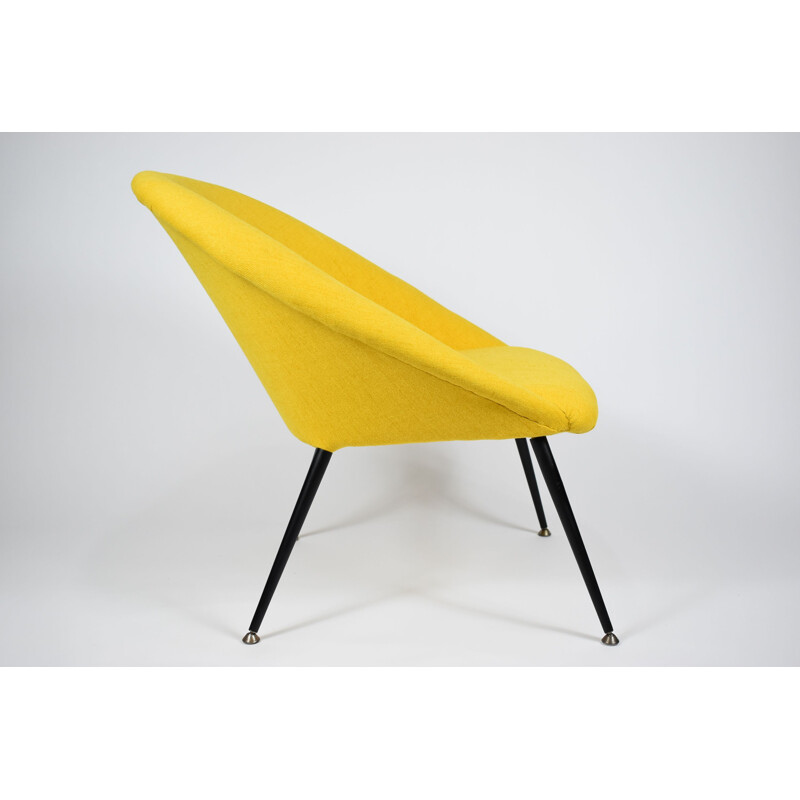 Vintage yellow armchair Olympia 1960s 