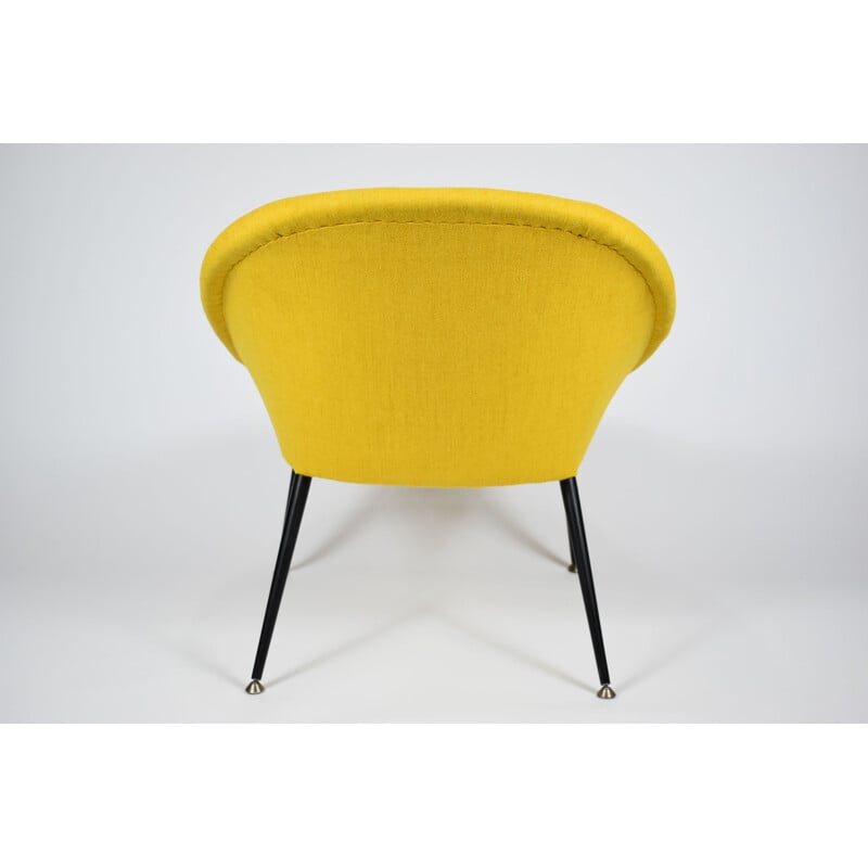 Fauteuil jaune vintage Olympia 1960 