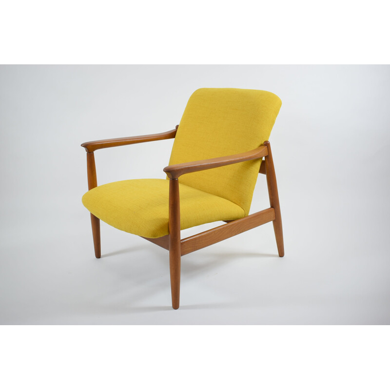 Original polish armchair GFM-64 designed by E. Hom, 1960