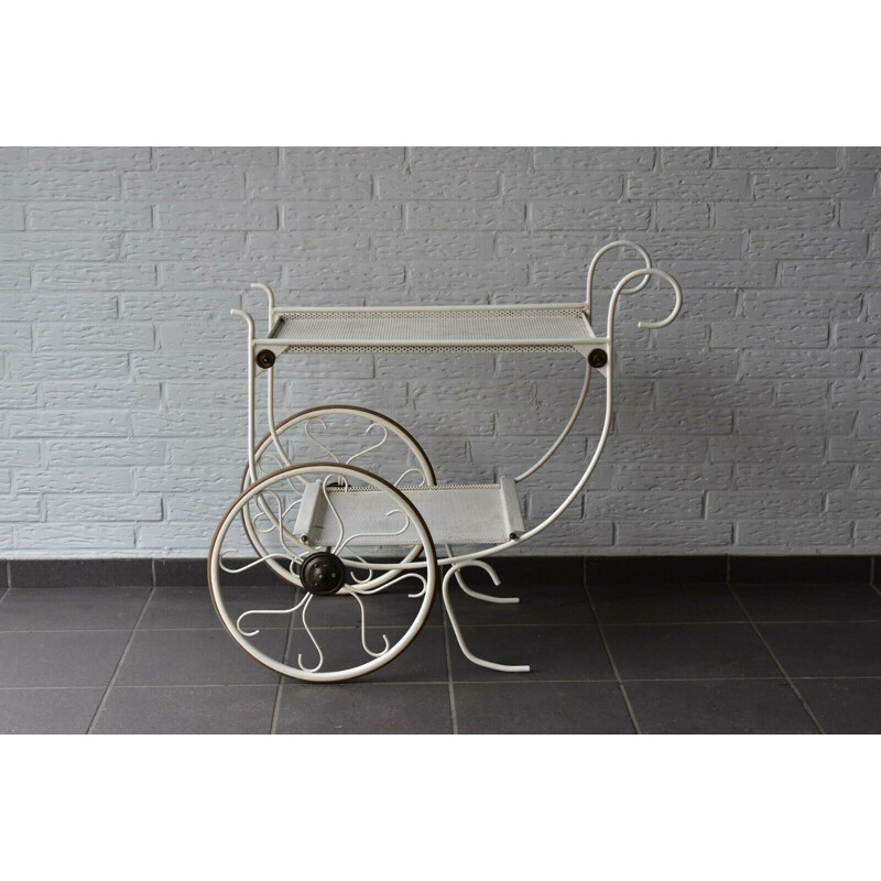 Chariot vintage en métal par Josef Frank pour Svenskt Tenn, Suède 1950