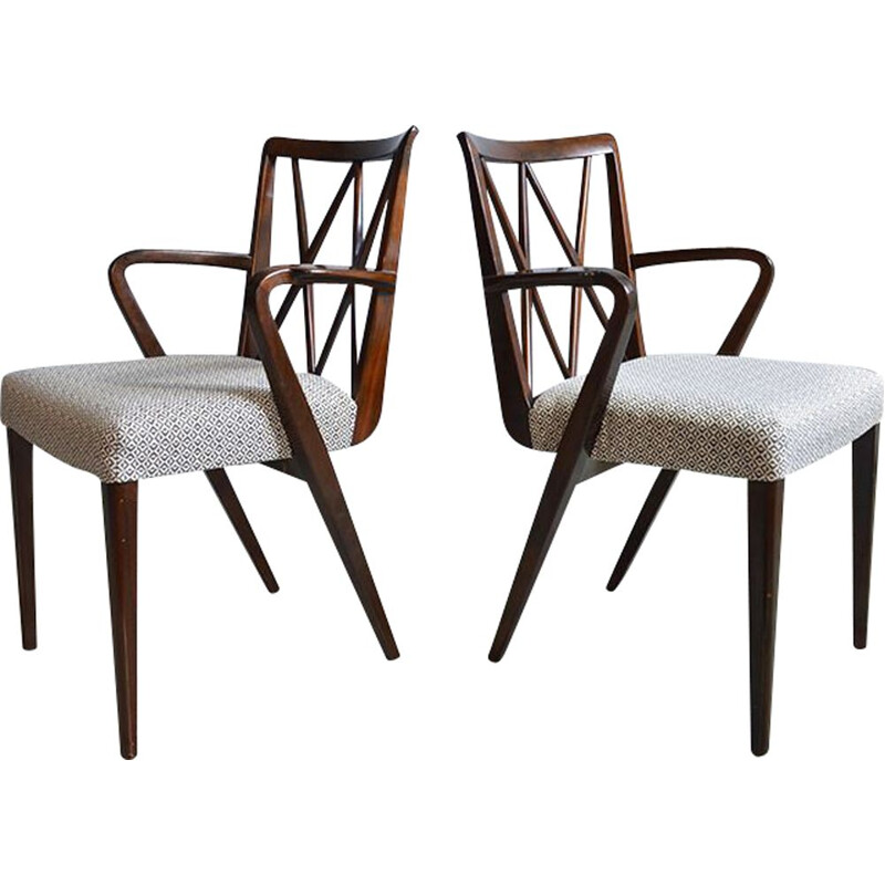 Ensemble de 2 chaises à repas vintage par Abraham A. Patijn