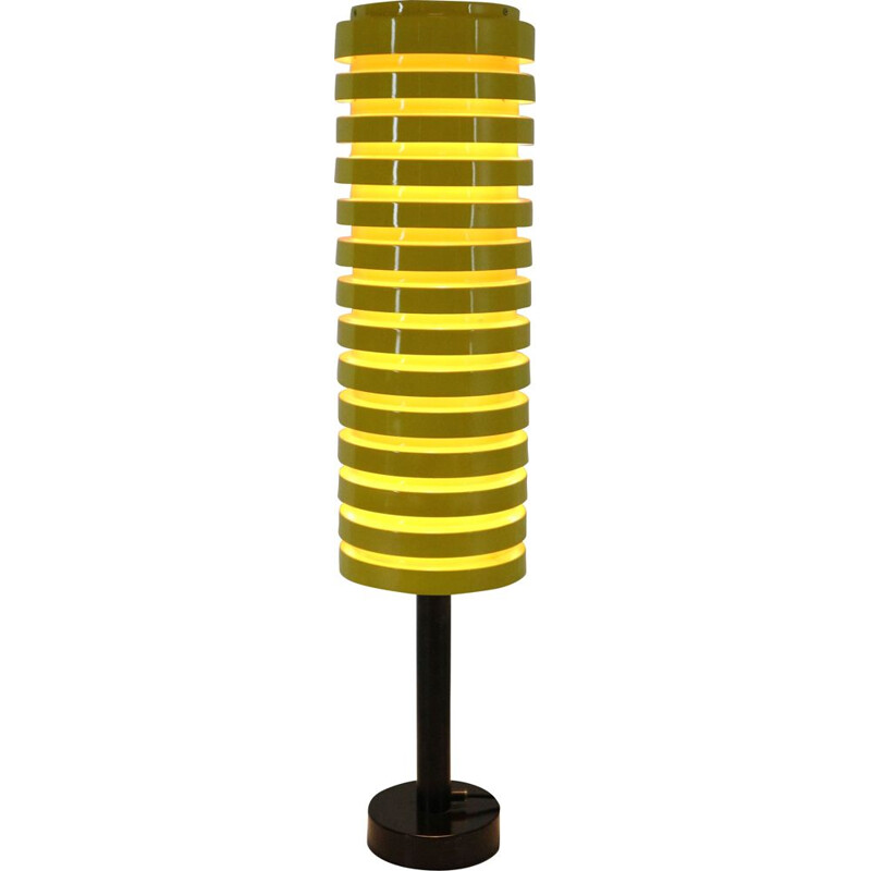 Scandinavian yellow vintage floor lamp by Hans Agne Jakobsson for Markaryd, 1960