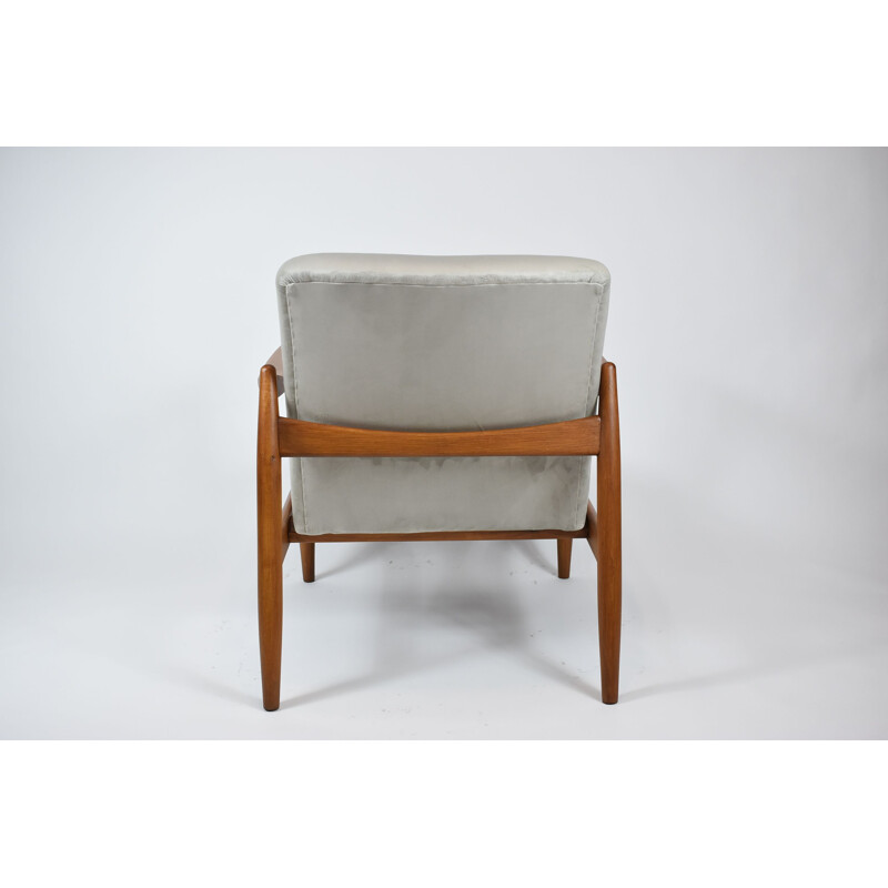 Vintage Original armchair GFM-64 designed by E. Homa velvet 1960