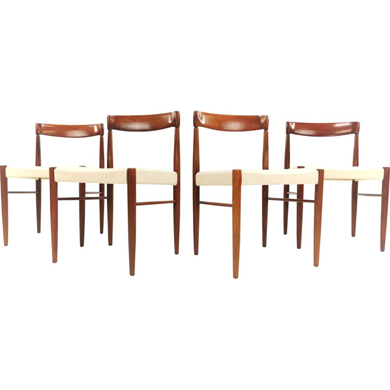 Set of 5 vintage Teak Dining Chairs by H.W. Klein for Bramin, 1960s