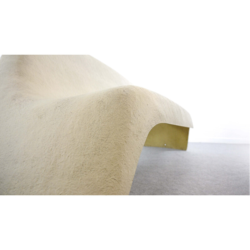 Vintage Freeform Garden Bench in Fiberglas by Walter Ppst for Wilkhahn, Germany, 1960