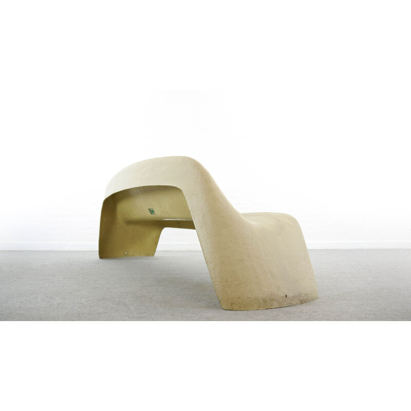 Vintage Freeform Garden Bench in Fiberglas by Walter Ppst for Wilkhahn, Germany, 1960