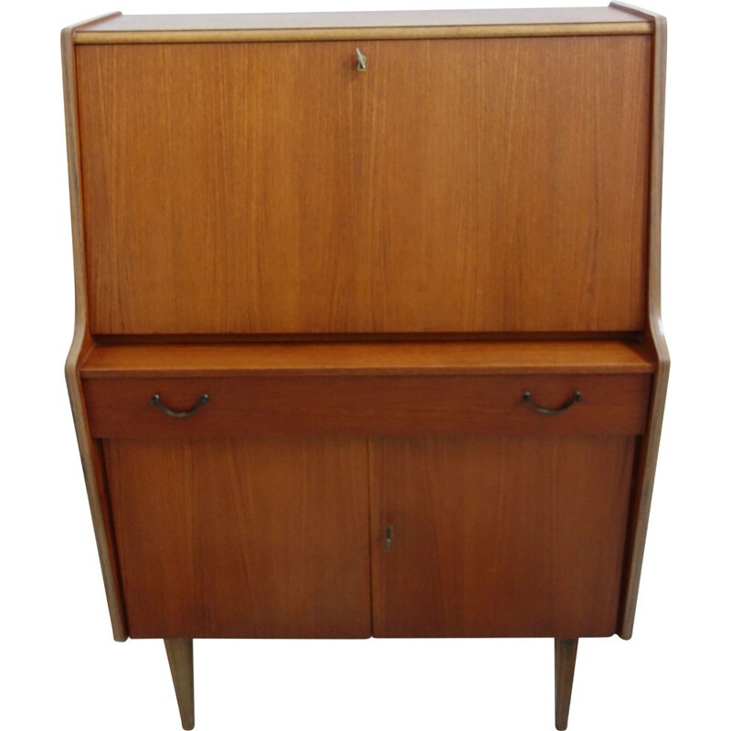 Vintage Teak secretary, model Lisa 1960s 