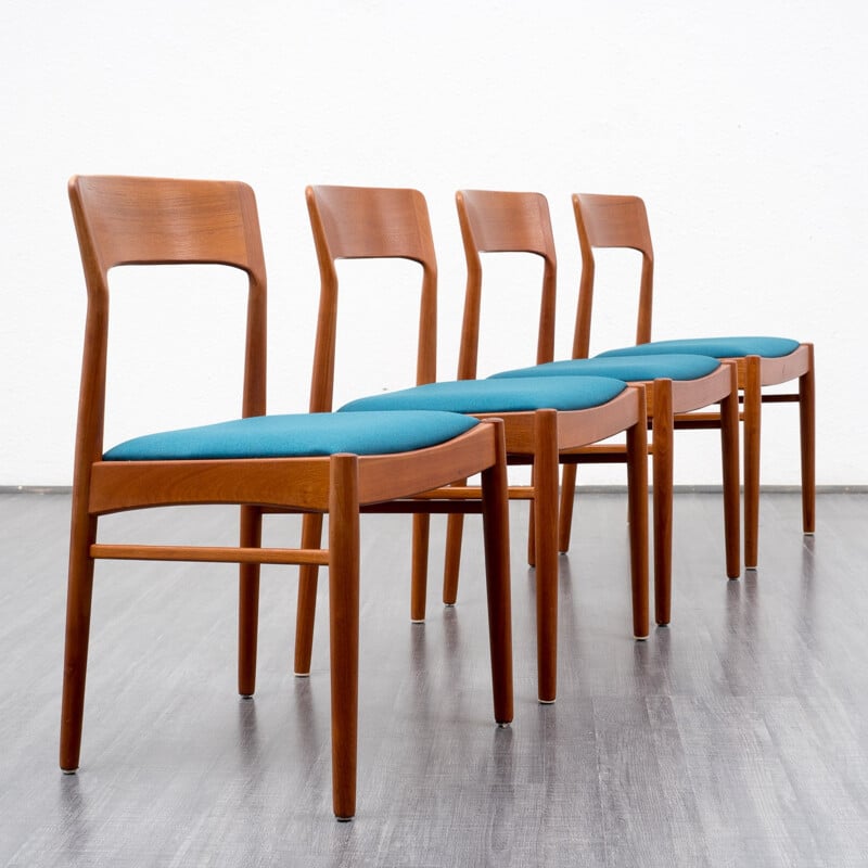 Set of 4 Scandinavian K.S Mobler dining chairs in teak - 1960s