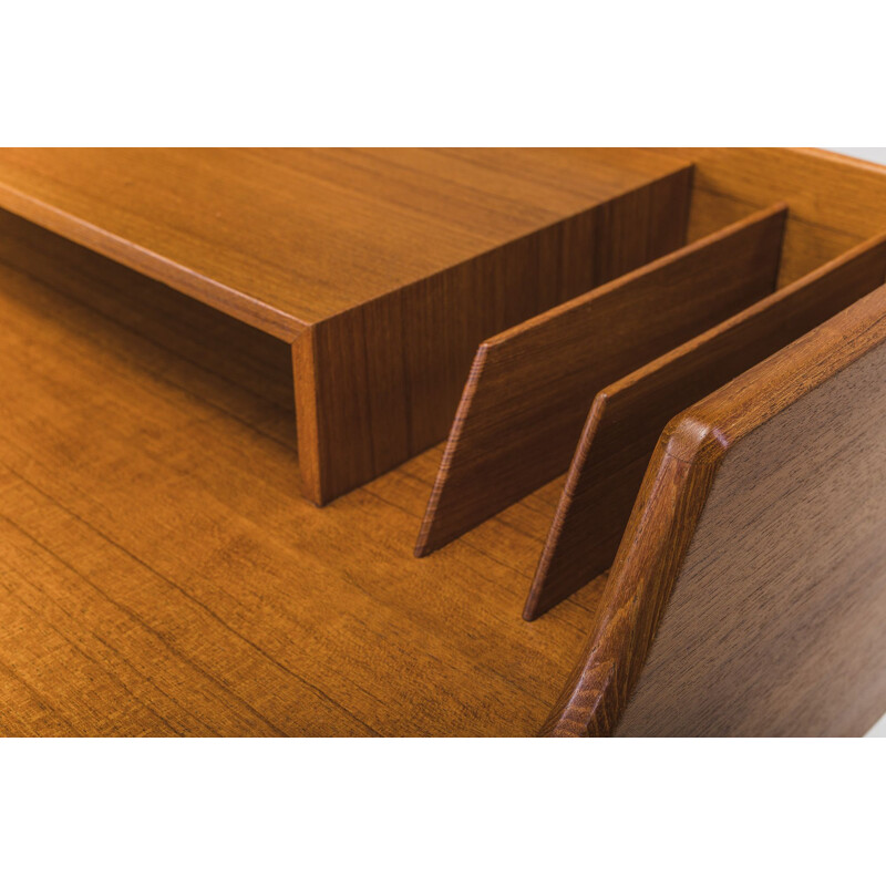 Vintage Danish Model 56 Teak Desk by Arne Wahl Iversen, 1961