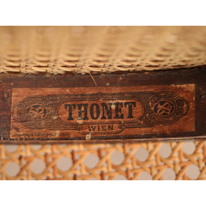 Chaise N .14 par Michael Thonet pour Thonet, hêtre courbé assise en cannage, Autriche, circa 1859