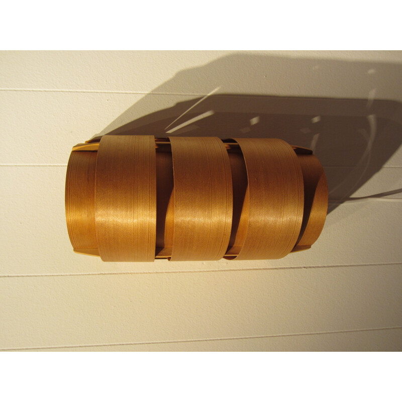 Vintage Scandinavian pine wall light by Hans-Agne Jakobsson for AB Ellysett