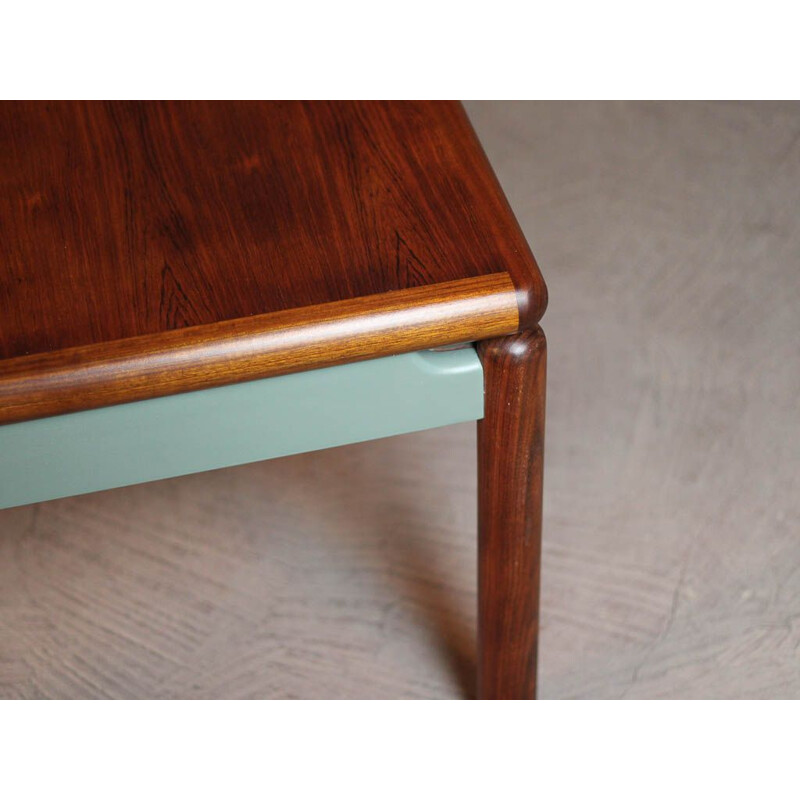 Table basse scandinave rectangle en palissandre relookée, circa 1965