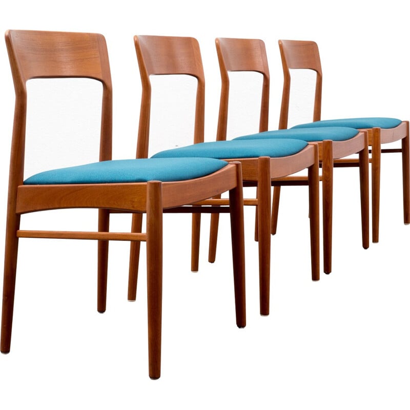Set of 4 Scandinavian K.S Mobler dining chairs in teak - 1960s