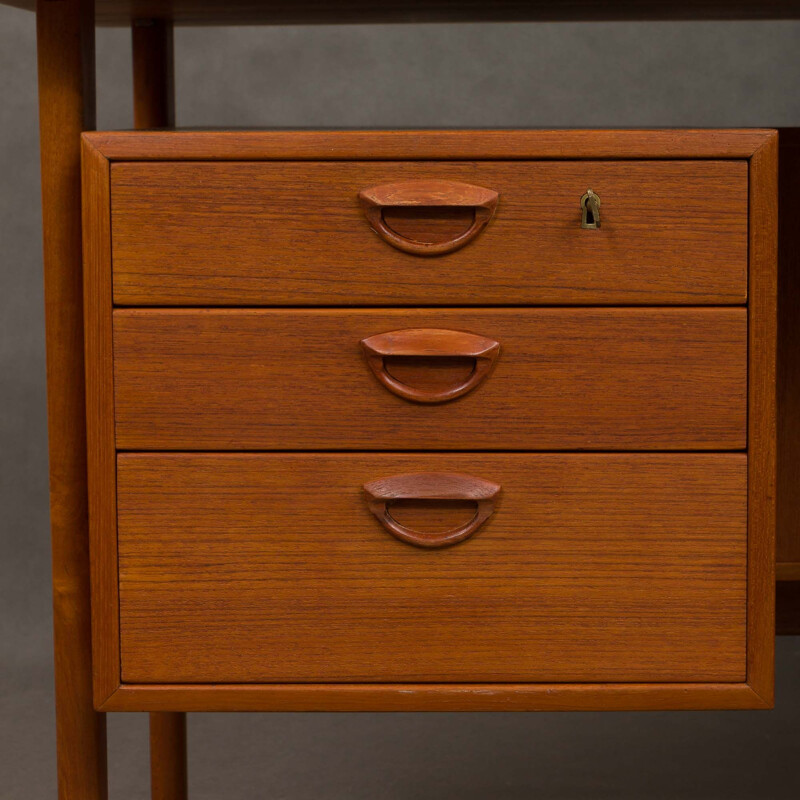 Vintage Kai Kristiansen free standing teak desk