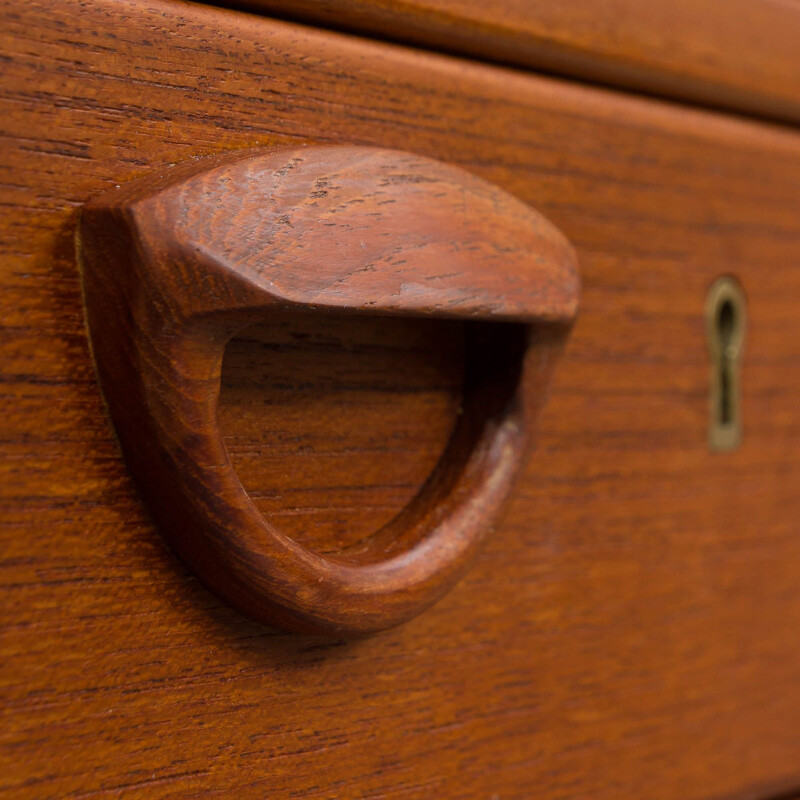 Vintage Kai Kristiansen free standing teak desk