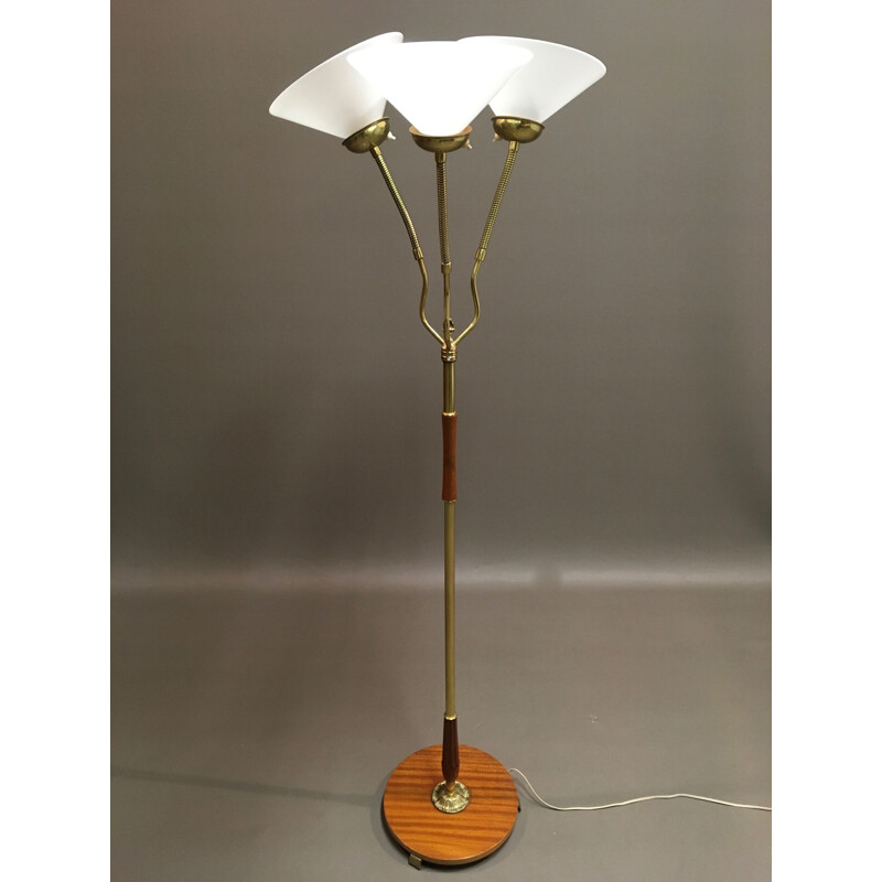 Vintage Scandinavian modular floor lamp 1950