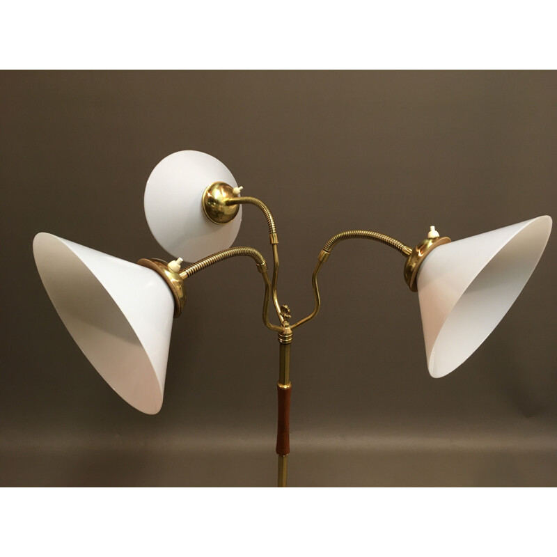 Vintage Scandinavian modular floor lamp 1950