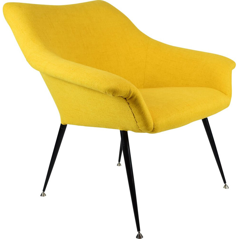 fauteuil soviétique - jaune 1960