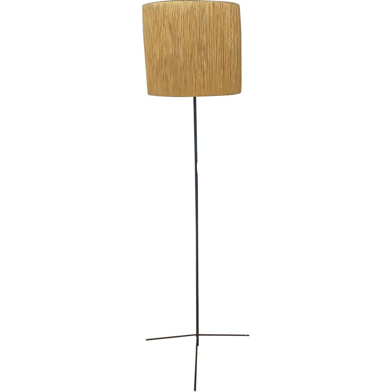 Vintage floor bast lamp, Denmark, 1960