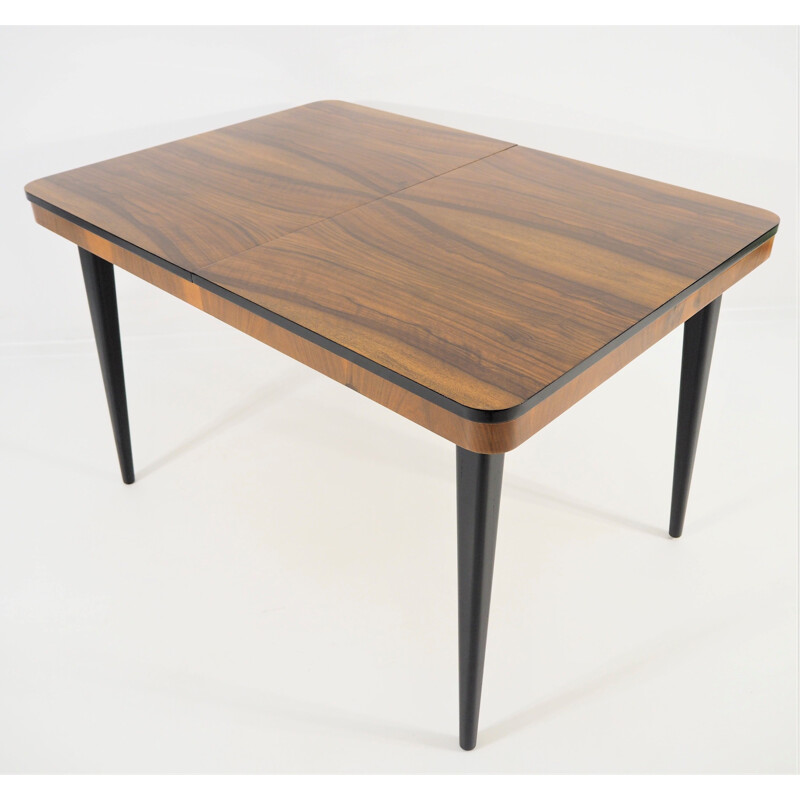 Vintage walnut side table by Jindřich Halabala for UP Závody, 1950s