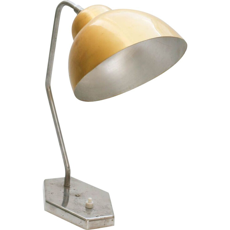 Lampe de table vintage doré de Inkop, 1960
