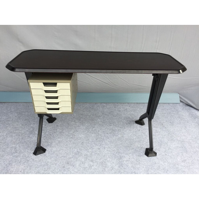 Vintage BBPR desk with adjustable feet by OLIVETTI 