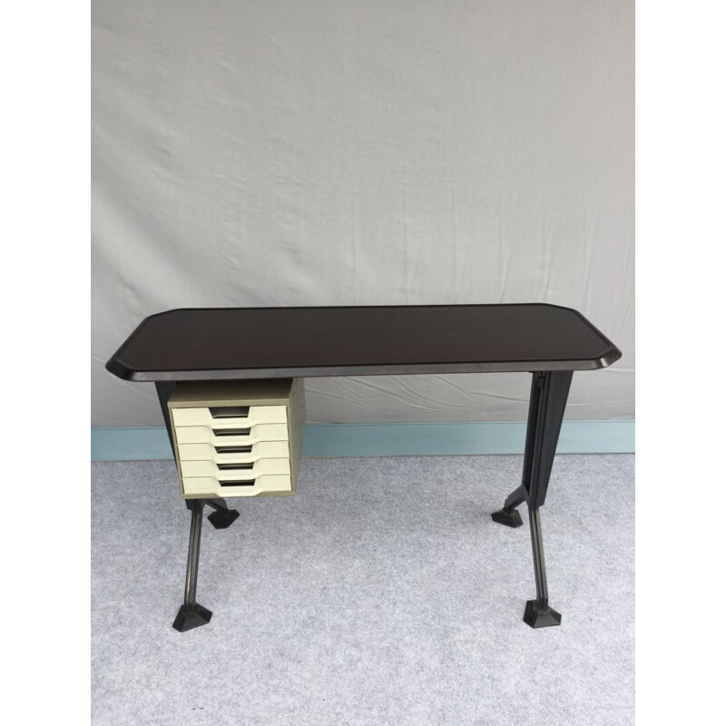 Vintage BBPR desk with adjustable feet by OLIVETTI 