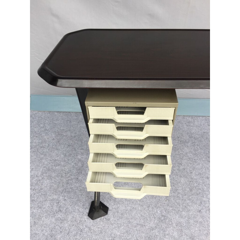 Vintage BBPR desk with adjustable feet by OLIVETTI 