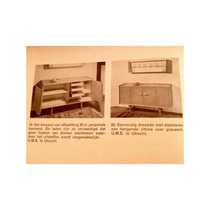 Credenza vintage in rovere di Cees Braakman e A.A. Patijn per Ums Pastoe, 1950