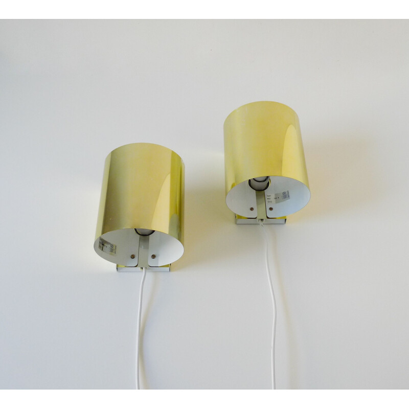 Pair of vintage "model 5607" wall lights by Ateljé Lyktan, 1970s