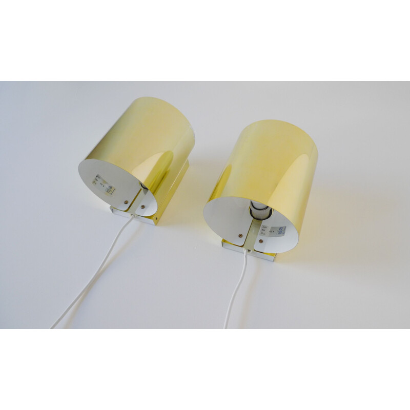 Pair of vintage "model 5607" wall lights by Ateljé Lyktan, 1970s