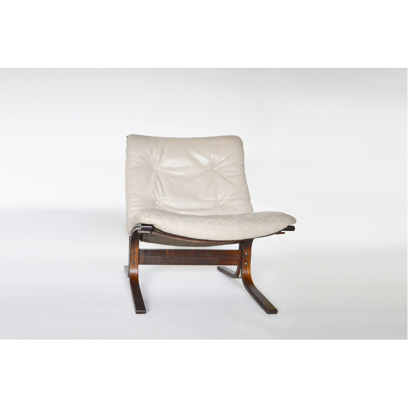 Fauteuil vintage beige par Ingmar Relling pour Westnofa, 1968