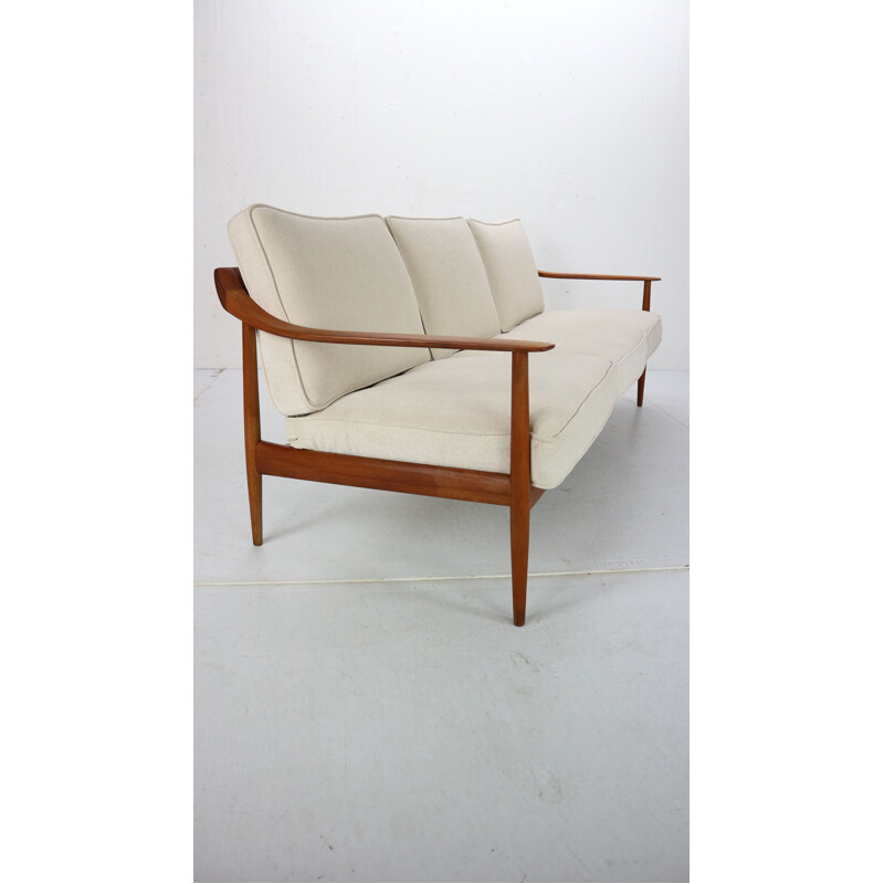 Vintage Teak 3-Seater Sofa by Knoll Antimott from Willhelm Knoll, 1960s