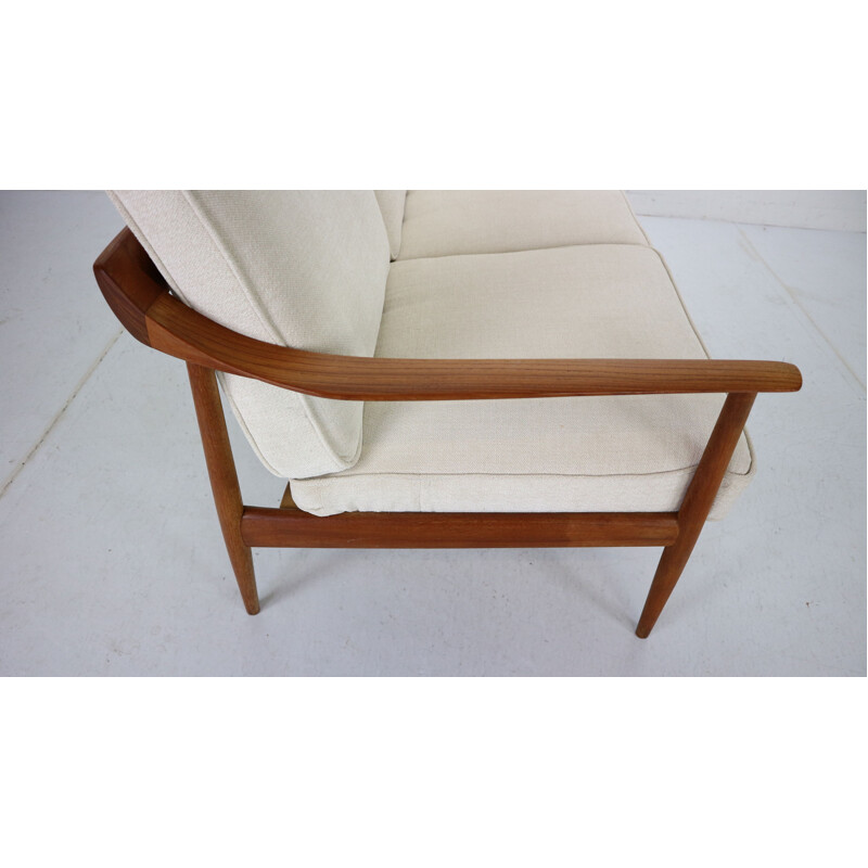 Vintage Teak 3-Seater Sofa by Knoll Antimott from Willhelm Knoll, 1960s