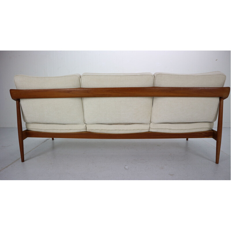 Vintage Teak 3-Seater Sofa by Knoll Antimott from Willhelm Knoll, 1960s