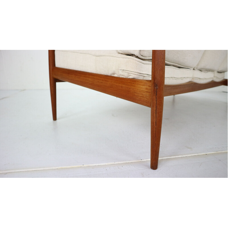 Vintage Teak 3-Seater Sofa by Knoll Antimott from Willhelm Knoll, 1960s