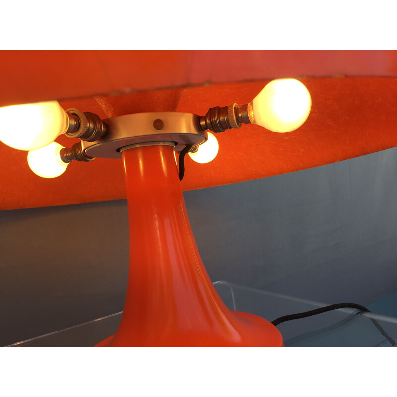 Vintage orange lamp Nesso by Artemide