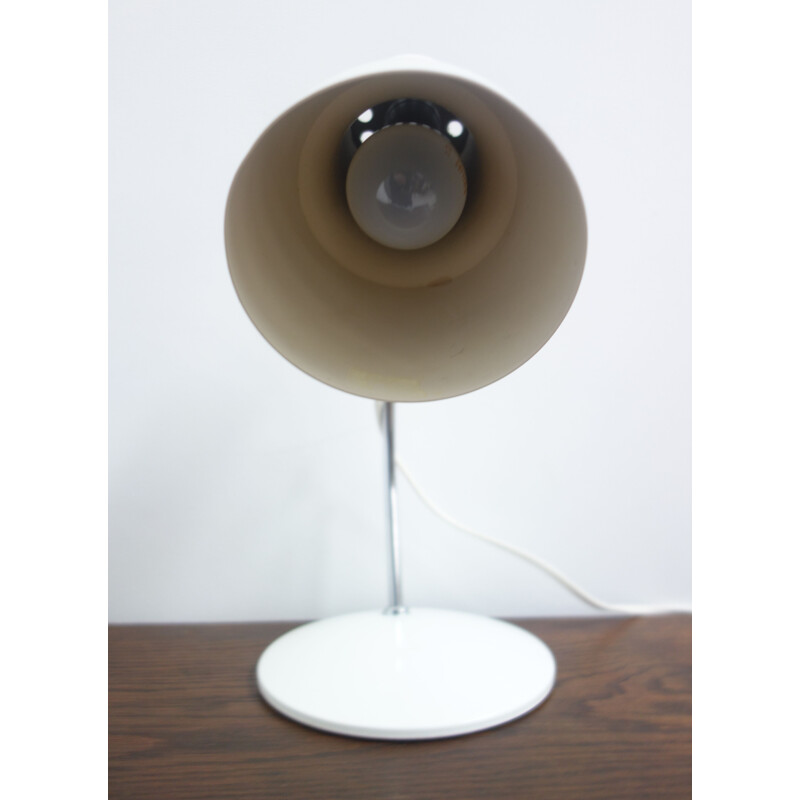 Lampe de table blanche vintage de J. Hurka pour Napako, 1960