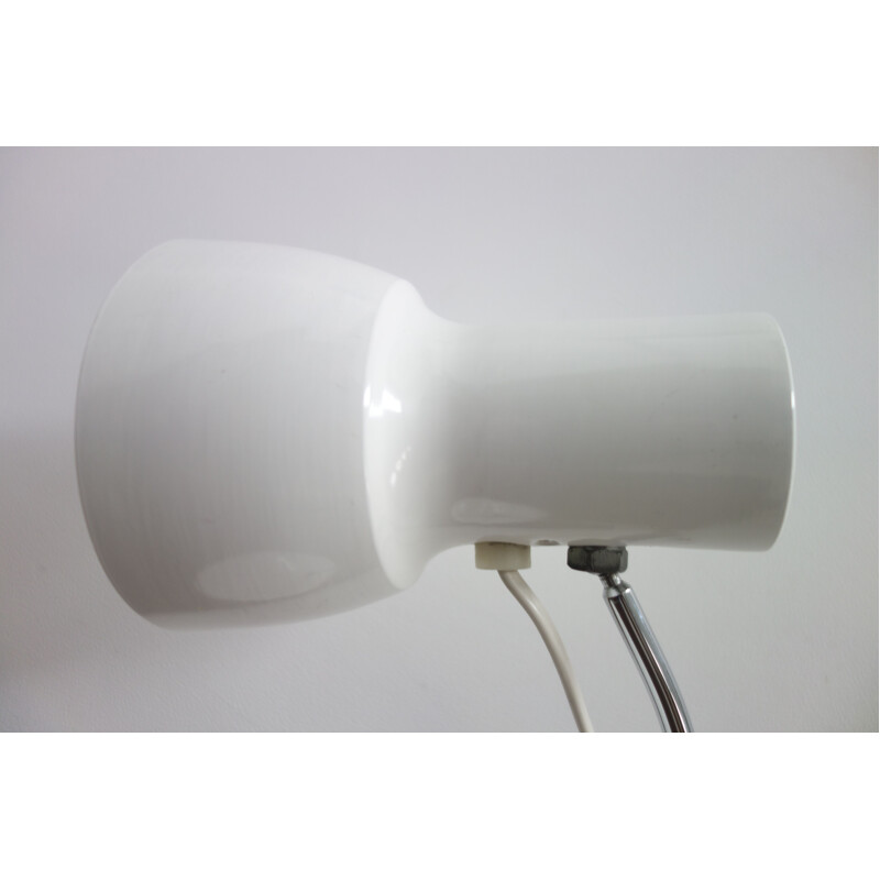 Vintage white table lamp by J. Hurka for Napako, 1960s