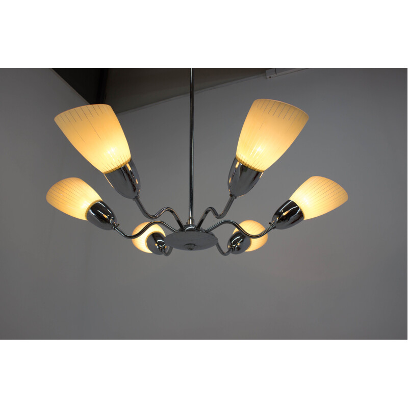 Vintage chandelier by Instala Decin, 1960s