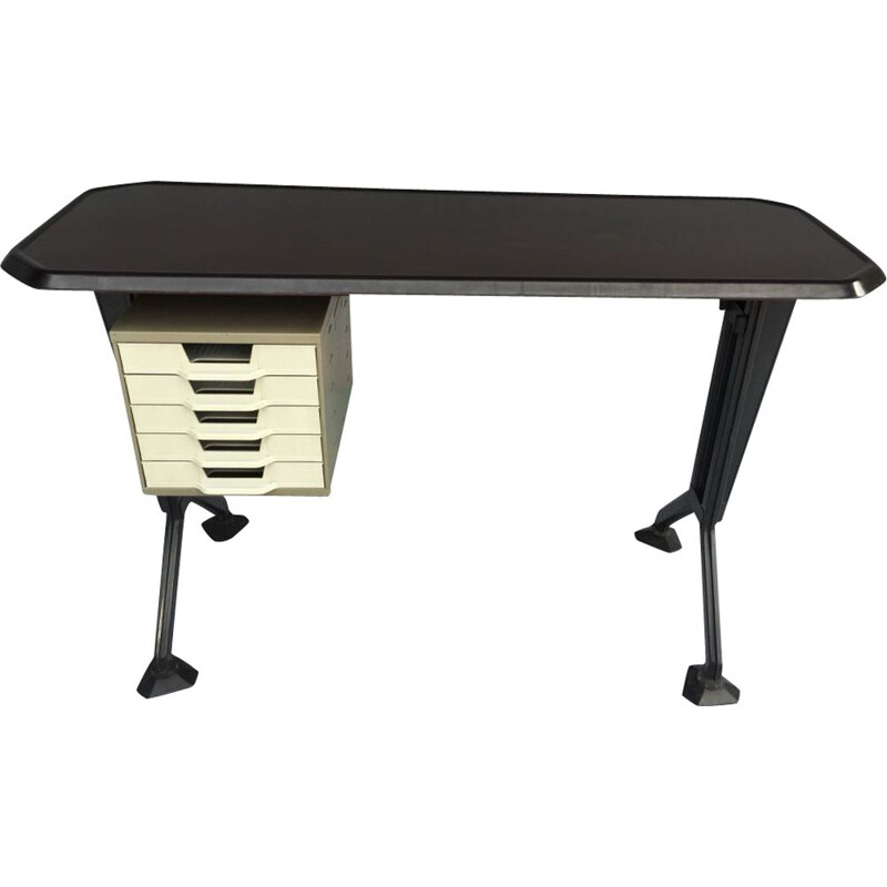 Bureau vintage BBPR avec pieds réglable par OLIVETTI 