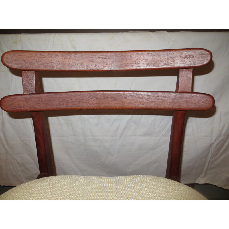 Set of 4 vintage teak chairs by Poul Volther, 1960s