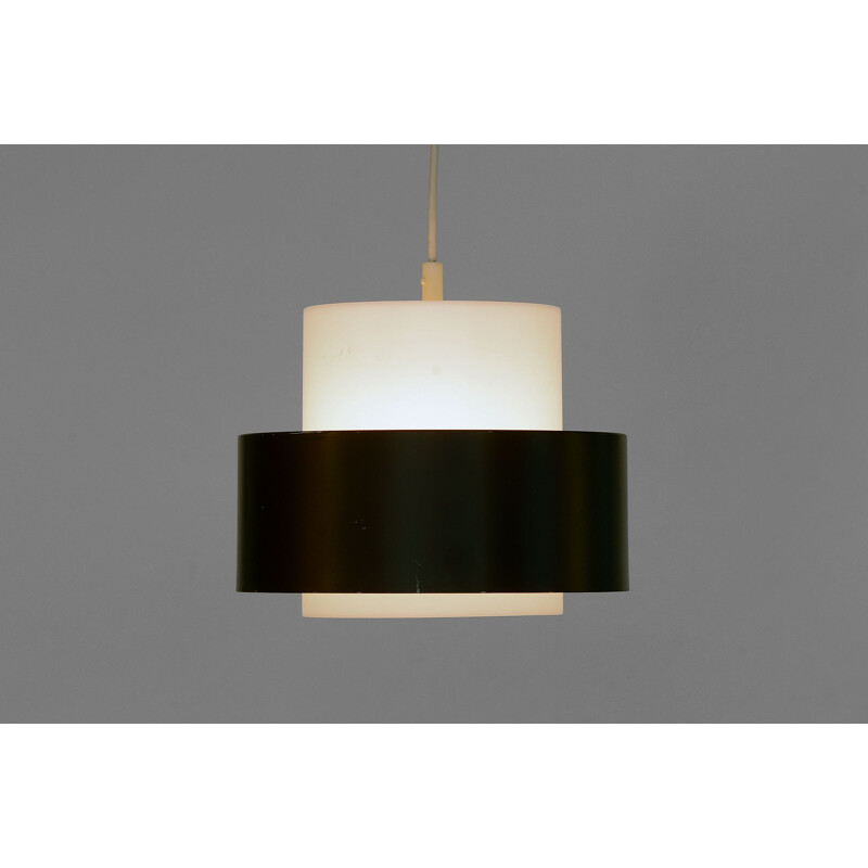 Vintage pendant lamp "Cylindus" by Uno and Östen Kristiansson for Luxus, Sweden 1970