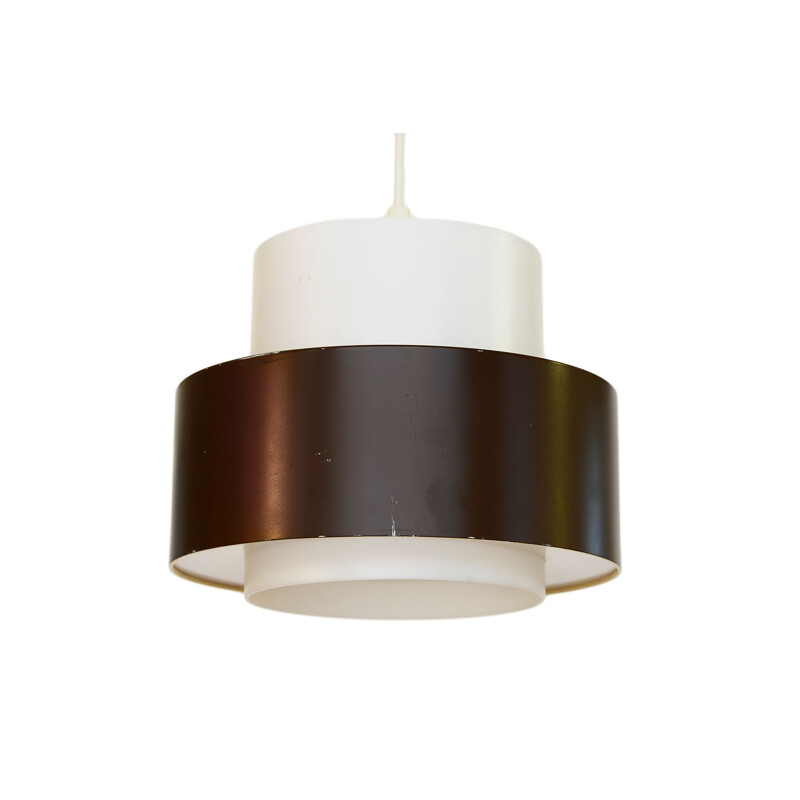 Vintage pendant lamp "Cylindus" by Uno and Östen Kristiansson for Luxus, Sweden 1970