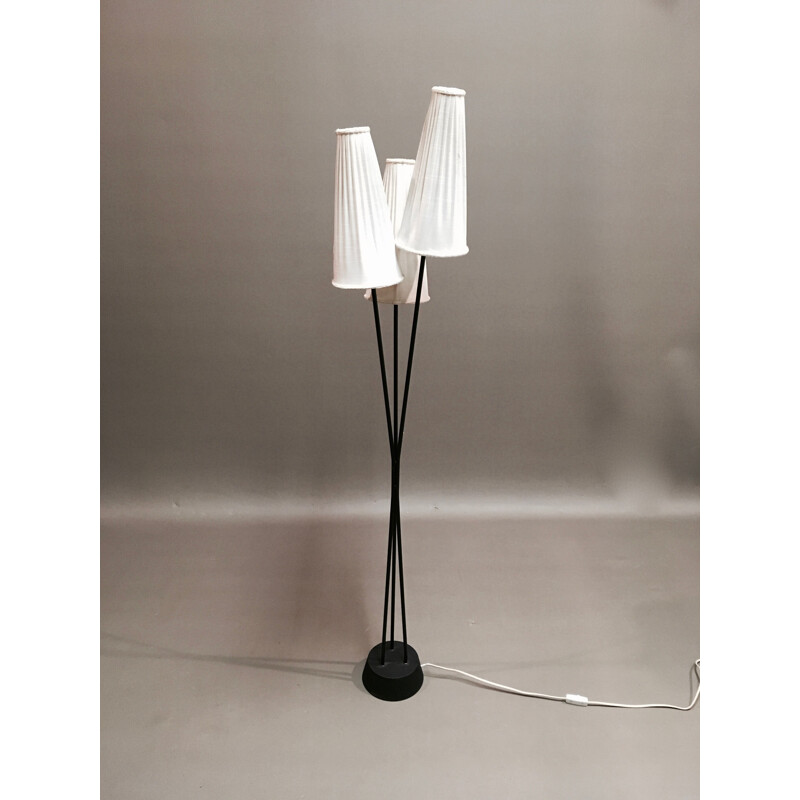 Vintage metal floor lamp, 1950s